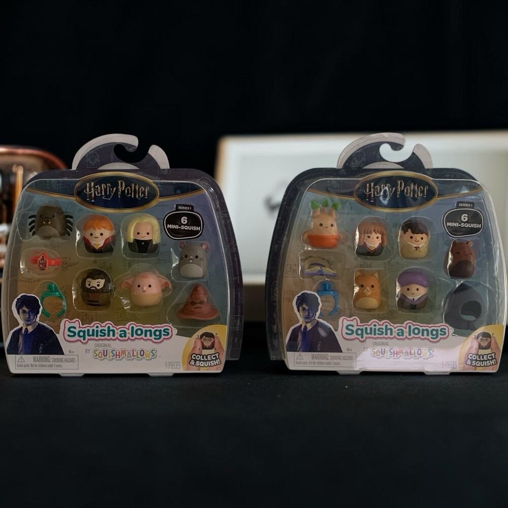 Harry Potter Lot Of 2 Series 1 Mini Squish-a-longs 6pk Brand New Sealed